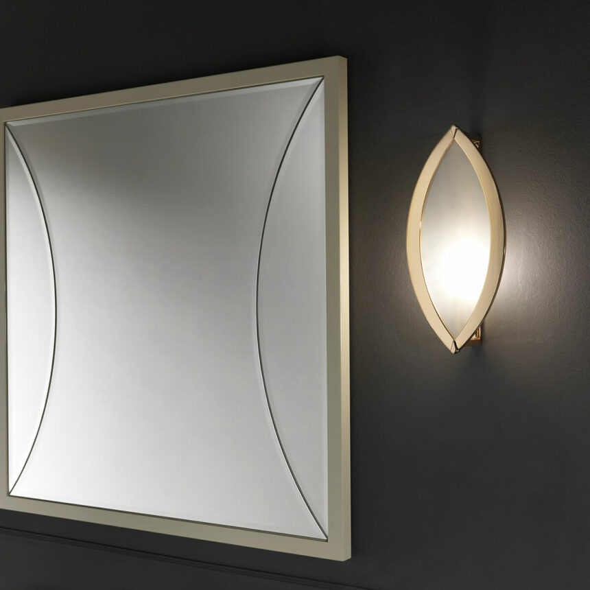Park Avenue lampada in ottone e vetro